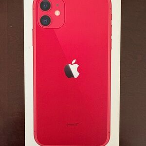 BUNDLE Apple iPhone11 64GB Red includes Screen Protector & Otter Box Case